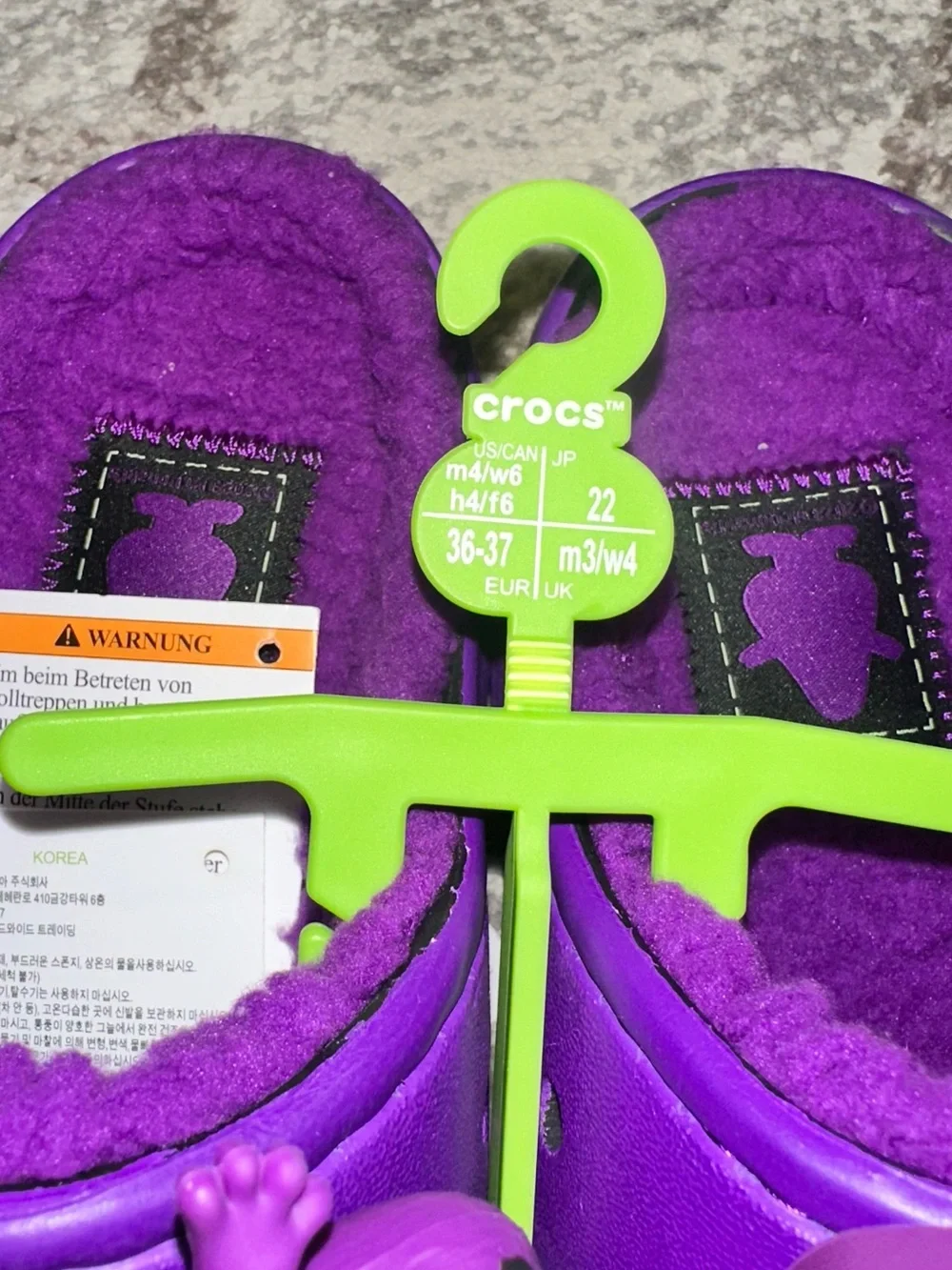 Purple crocs  McDonalds  Slide Sandals